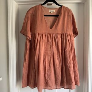 Listicle Women's Rust Tunic Dress